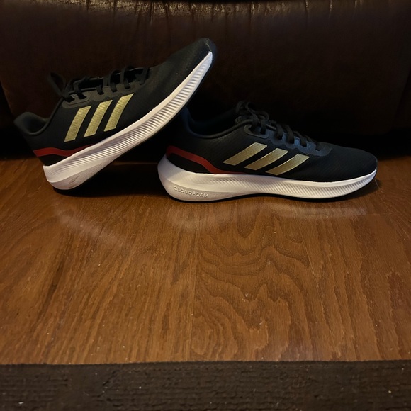 adidasRunfalcon3.0CoreBlack/GoldMetallic/BetterScarletMen's👨🏻RunningShoe👟Sz11 - Picture 4 of 13